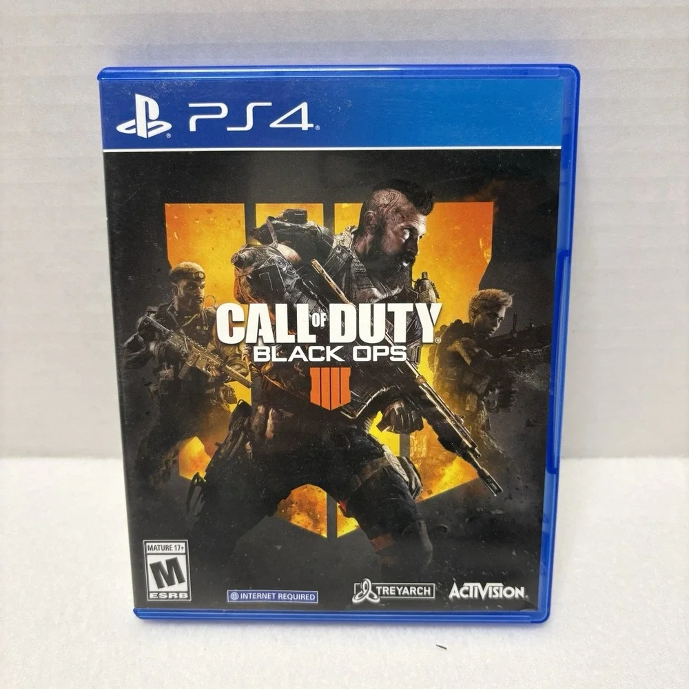 PS4 Game Lot of 5 - Call of Duty Black Ops, Far Cry 5, Battlefield V & 4